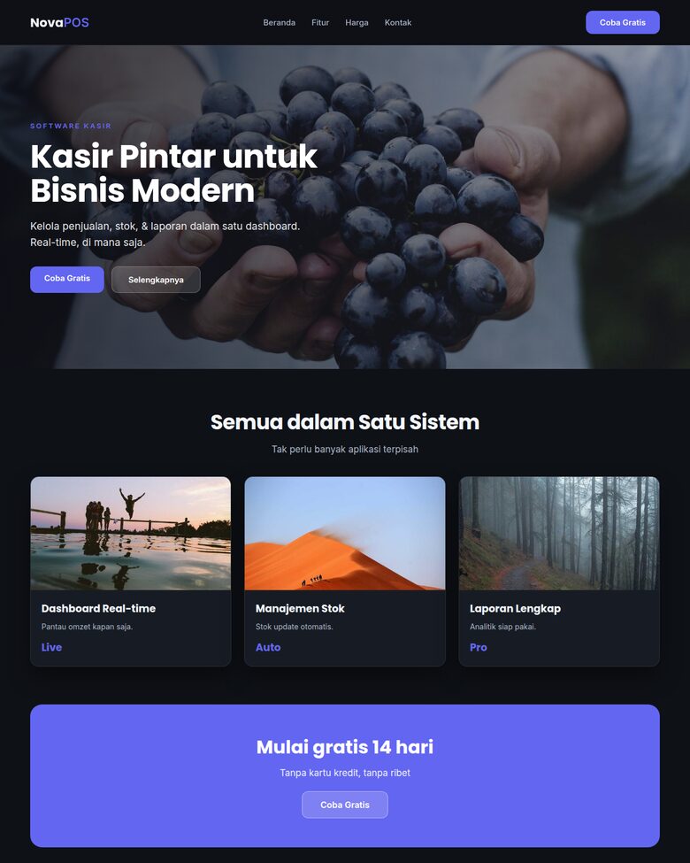 Aplikasi Kasir / Dashboard